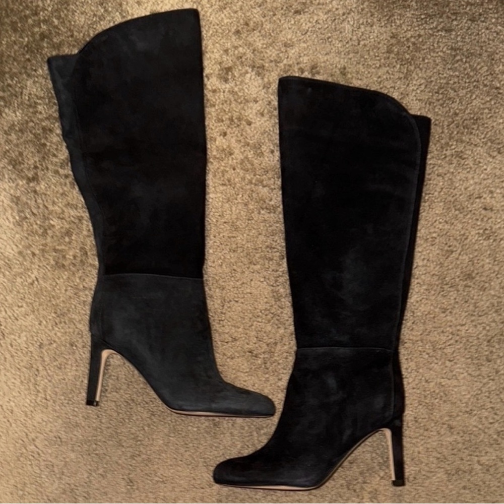 Nine west sancha almond toe stiletto heel boot